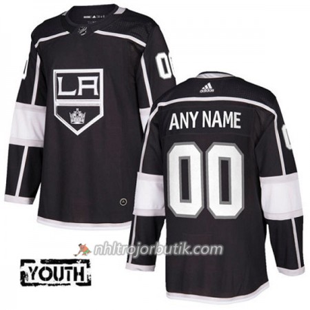 Barn Ishockey Los Angeles Kings Tröja med eget tryck Adidas 2017-2018 Svart Authentic